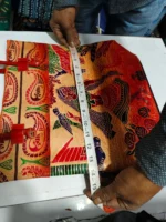 Handicraft Pure Leather traditional printed Hand Bag - Image 3