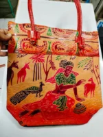 Pure Leather Hand Purse Bag for Women - Animal Motif Design print