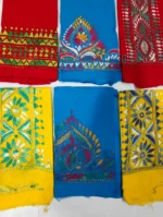 Cotton Katha Stitch Blouse piece material (6 piec) - Image 4