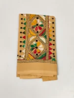 Beige colour Cotton Kantha Stitch Blouse - Image 4