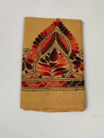 Cotton Kantha Work Blouse Material - (Beige)
