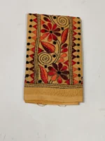 Cotton Hand Work Blouse Piece (Beige)