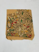 Cotton Kantha Stitch Blouse Material - Vine leaf flower design
