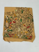 Cotton Kantha Stitch Blouse Material - Vine leaf flower design - Image 3