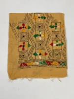 Cotton Kantha Stitch Blouse Material - Geometry Design - Image 4