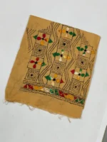 Cotton Kantha Stitch Blouse Material - Geometry Design - Image 2
