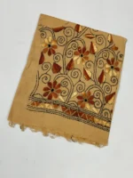 Cotton Kantha Stitch Blouse Material - Vine leaf flower design - Image 2