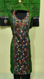 Handcrafted Kantha Batik Salwar Suit 3 Piece Set
