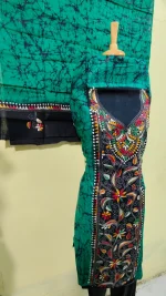 Kantha Stitch Batik Salwar Suit - Image 4