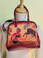 Handcrafted Leather Sling Bag with double Handle