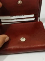 Handcrafted Premium Leather Wallet Deep Brown - Image 4