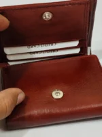 Handcrafted Premium Leather Wallet Deep Brown - Image 5