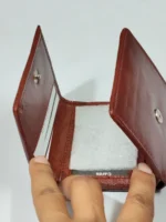 Handcrafted Premium Leather Wallet Deep Brown - Image 6