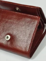 Handcrafted Premium Leather Wallet Deep Brown - Image 7