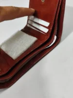 Handcrafted Premium Leather Wallet Deep Brown - Image 8