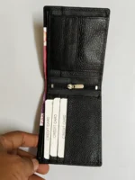 Style Mens Leather Black Wallet - Image 3