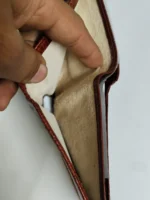 Handcrafted Brown Leather Wallet - Image 3