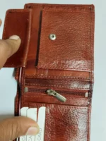 Handcrafted Brown Leather Wallet - Image 4