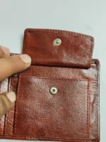 Handcrafted brown Leather Wallet - Image 5