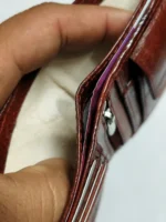Handcrafted brown Leather Wallet - Image 4