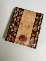 Shantiniketan Handcrafted batik print Leather Wallet - Image 2