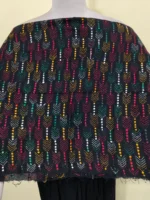 Cotton kantha stitch all over blouse piece material - Image 2