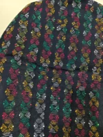 Cotton kantha stitch all over blouse piece (Black Multicolor) - Image 6