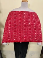 Cotton kantha stitch all over blouse piece (Read. colour )