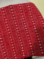 Cotton kantha stitch all over blouse piece (Read. colour ) - Image 5