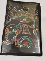 Shantiniketan Handmade Kantha Stitch File Holder - Elephant Motif Design - Image 7