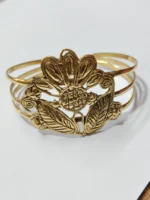 Adjustable Dokra Bracelet – Traditional Tribal Metal Cuff