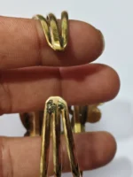Adjustable Dokra Bracelet – Traditional Tribal Metal Cuff - Image 3