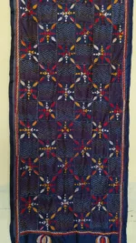 Silk Kantha Stitch Stole – Handcrafted Kantha Embroidery