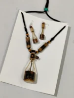 Bamboo Ek Tara Jewellery Set – Tribal Style Necklace with Earrings - Image 2