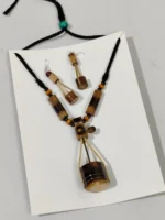 Bamboo Ek Tara Jewellery Set – Tribal Style Necklace with Earrings - Image 4