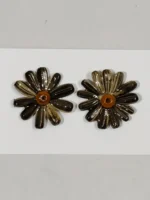 Sunflower Seeds Handcrafted Earrings – Natural Seed Flower Design - Image 4