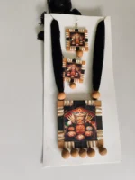 Terracotta Necklace Set for Women (Sticker Print)