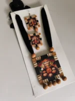 Terracotta Necklace Set for Women (Sticker Print) - Image 3