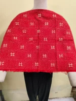 Cotton kantha Stitch all over Blouse material. (colour Red ) - Image 2