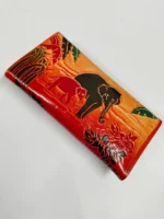 Handcrafted Leather Wallet – Elephant Embossed Artistic Design