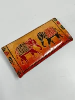Handcrafted Leather Wallet – Traditional Elephant Art Design