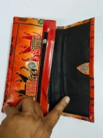 Handcrafted Leather Wallet – Traditional Elephant Art Design - Image 5