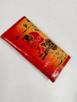 Handcrafted Leather Wallet – Elephant Embossed Artistic Design for Girls - Image 4