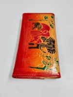 Handcrafted Leather Wallet – Elephant Embossed Artistic Design for Girls - Image 3