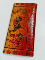 Handcrafted Leather Wallet – Traditional Art Design for Women