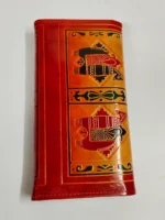 Handcrafted Leather Wallet – Figure motif Art Design - Image 7