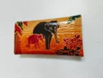 Leather Wallet – Elephant Embossed Artistic Design - Image 7