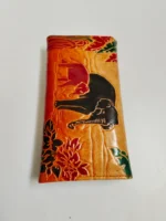 Leather Wallet – Elephant Embossed Artistic Design - Image 8