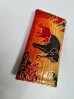 Leather Wallet – Elephant Embossed Artistic Design - Image 6