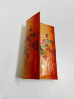 Handcrafted Leather Wallet – Traditional Folk Art Embossed Design - Image 8